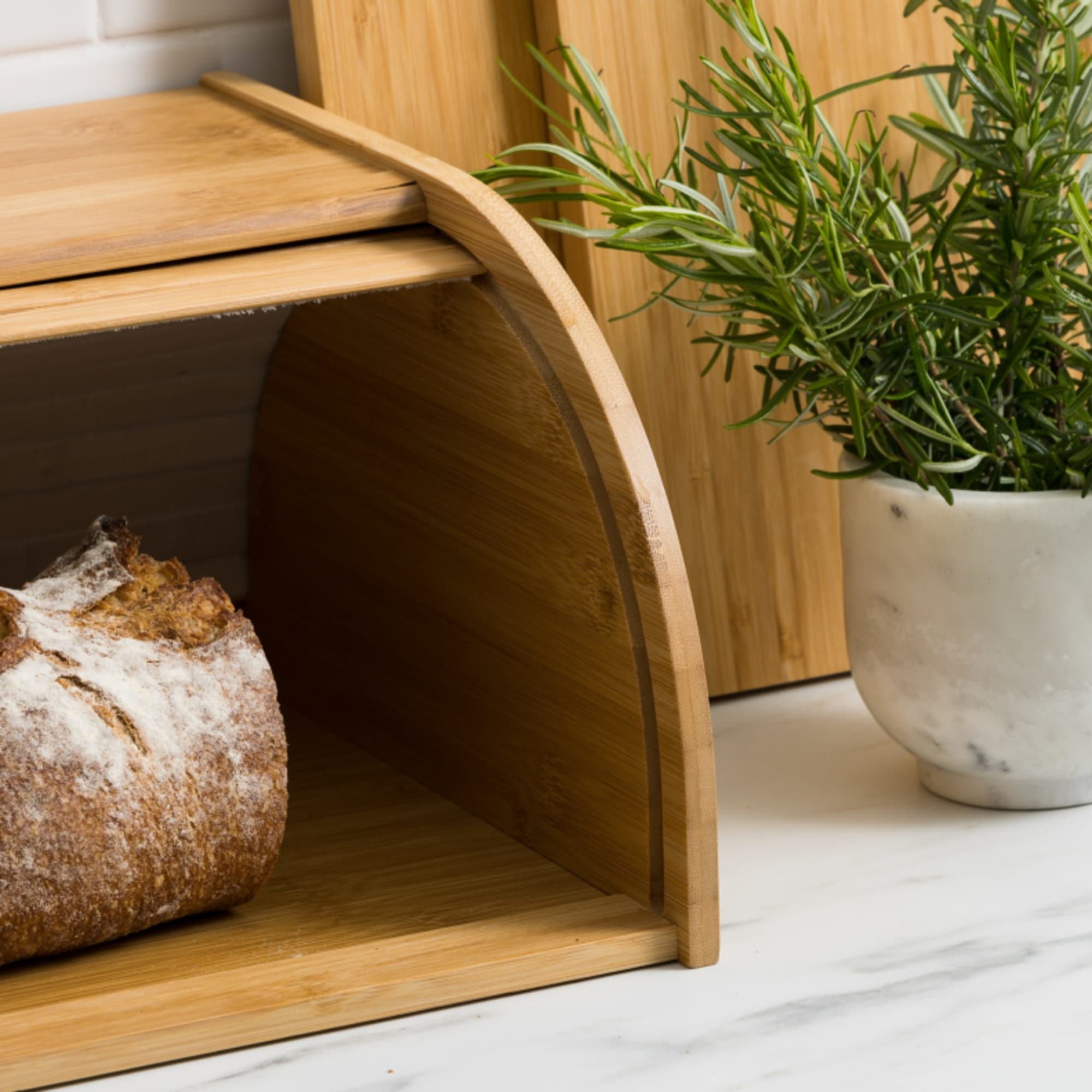 Eco Bread Bin Roll Top Natural Kitchen Warehouse™